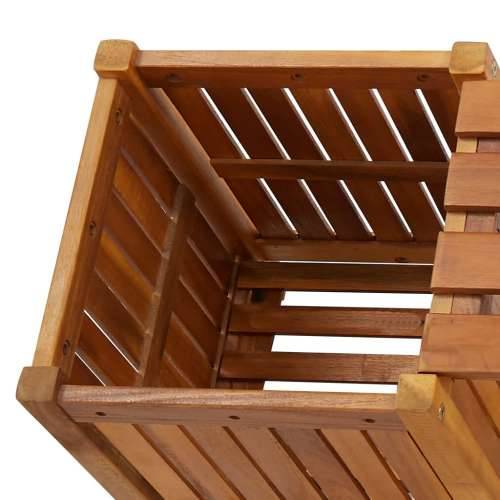Vrtna klupa s 2 sadilice 150x30x40 cm masivno bagremovo drvo - Smeđa 150 x 30 x 40 cm 1 2 Cijena