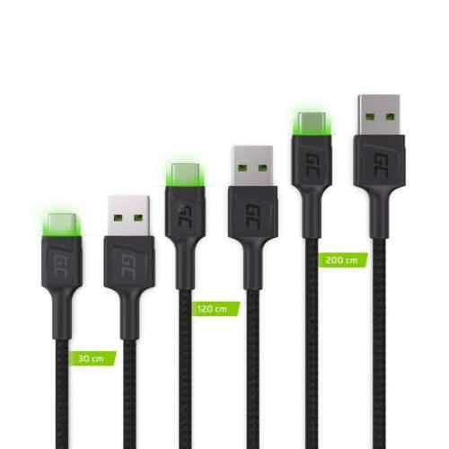 Adapter USB u USB-C Green Cell KABGCSET01 Crna Zelena 2 m (3 kom.) Cijena
