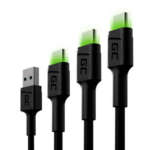 Adapter USB u USB-C Green Cell KABGCSET01 Crna Zelena 2 m (3 kom.) Cijena