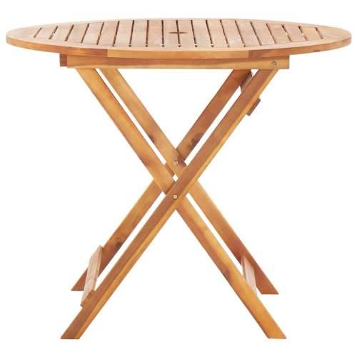 Sklopivi vrtni stol od masivnog bagremovog drva 90 x 75 cm Cijena