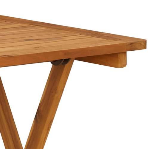 Sklopivi vrtni stol od masivnog bagremovog drva 70 x 70 x 75 cm Cijena