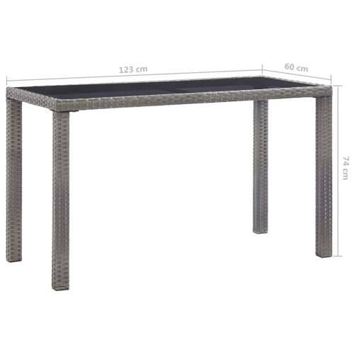 Vrtni stol antracit 123 x 60 x 74 cm od poliratana Cijena