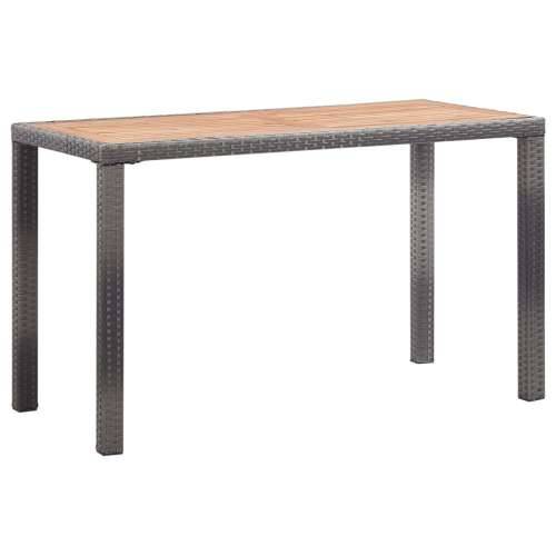 Vrtni stol antracit-smeđi 123x60x74 cm masivno bagremovo drvo