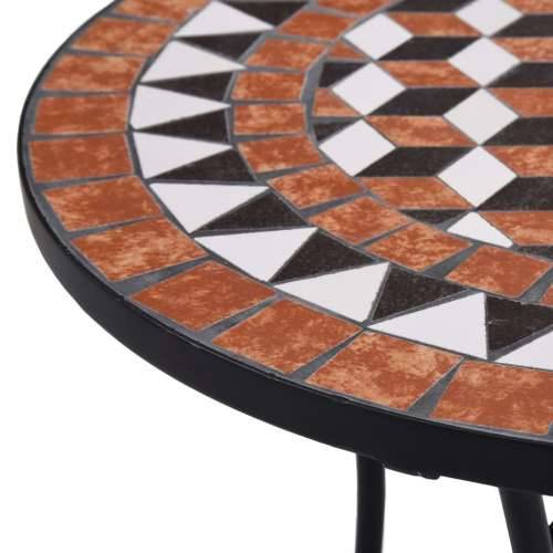 Bistro stolić s mozaikom smeđi 60 cm keramički Cijena