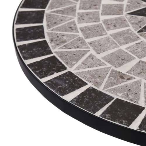 Bistro stolić s mozaikom sivi 61 cm keramički Cijena