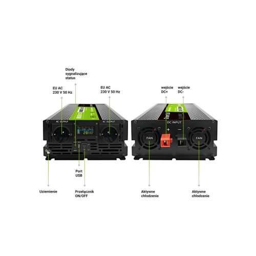 Adapter struje Green Cell INVGC24P3000LCD 3000 W 1 Dijelovi Cijena
