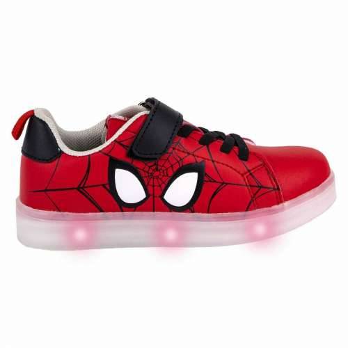 Sportske tenisice s LED svjetlima Spider-Man Velcro Crvena Cijena