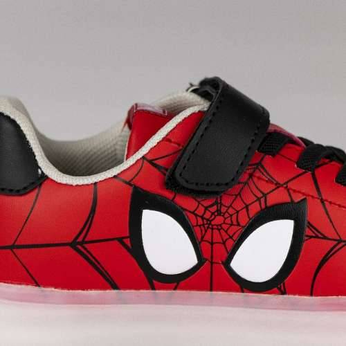 Sportske tenisice s LED svjetlima Spider-Man Velcro Crvena Cijena