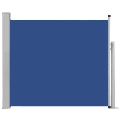 Uvlačiva bočna tenda za terasu 100 x 300 cm plava Cijena