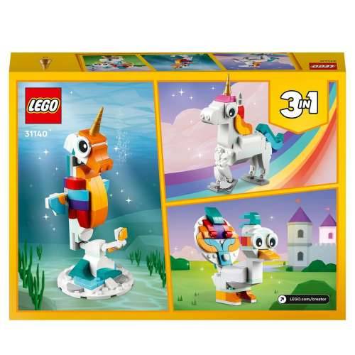 Igra Gradnje Lego Creator Magic Unicorn 31140 3 u 1 145 Dijelovi Cijena