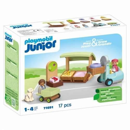 Playset Playmobil Junior 71691 - Organic fruit and vegetable stall 17 Dijelovi Cijena