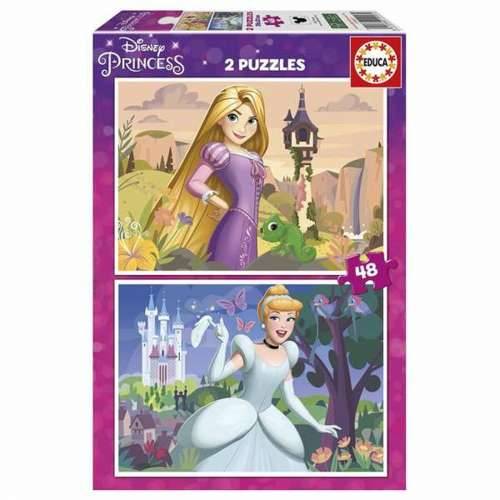 Set 2 Puzzle Disney Princess Cinderella and Rapunzel 48 Dijelovi Cijena