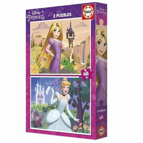 Set 2 Puzzle Disney Princess Cinderella and Rapunzel 48 Dijelovi Cijena