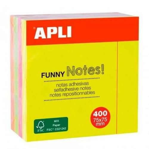 Ljepljive Bilješke Apli Funny Pisana 75 x 75 mm (48 kom.) Cijena