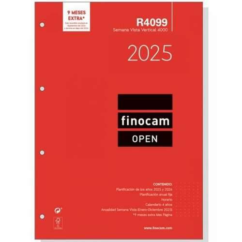 Rezervni dio za rokovnik Finocam R4099 4000 A4 2025 21 x 29,7 cm Cijena