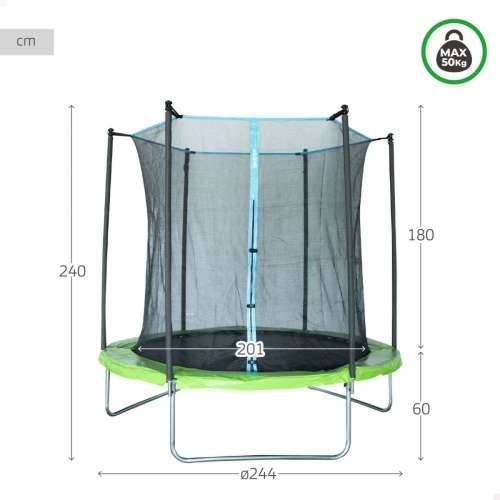 Dječji Trampolin sa Sigurnosnom Mrežom Aktive 244 x 239 x 244 cm Ø 244 cm Cijena