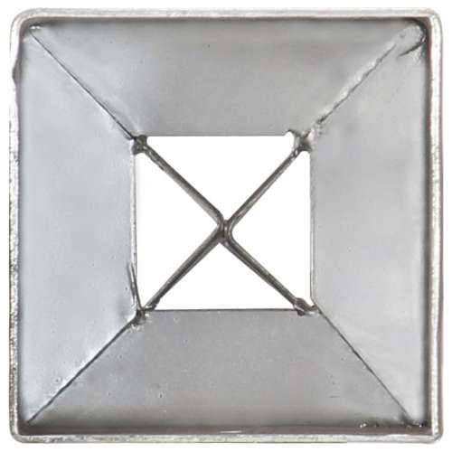Šiljci za tlo 2 kom srebrni 7 x 7 x 90 cm od pocinčanog čelika - 7 x 7 x 90 cm 2 Cijena