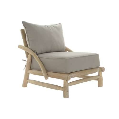 Vrtna fotelja DKD Home Decor Prirodno Svjetlo siva 82 x 80 x 73 cm Cijena