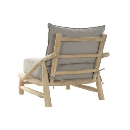 Vrtna fotelja DKD Home Decor Prirodno Svjetlo siva 82 x 80 x 73 cm Cijena