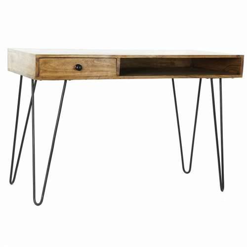 Pisaći stol DKD Home Decor 115 x 55 x 76 cm Prirodno Crna Metal Cijena