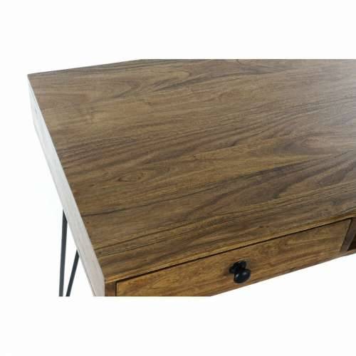 Pisaći stol DKD Home Decor 115 x 55 x 76 cm Prirodno Crna Metal Cijena