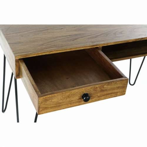 Pisaći stol DKD Home Decor 115 x 55 x 76 cm Prirodno Crna Metal Cijena