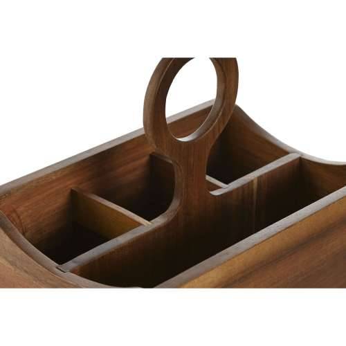 Košara za pribor za jelo Home ESPRIT Prirodno Drvo akacije 21 x 14,5 x 22 cm Cijena