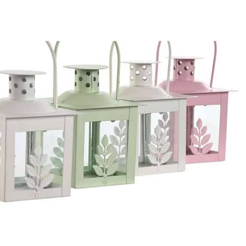 Lanterne Home ESPRIT Bijela Zelena Roza Kristal Željezo Shabby Chic 7 x 7 x 10 cm (3 Dijelovi) (4 kom.) Cijena
