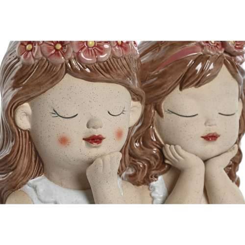 Tegla za biljke Home ESPRIT Bijela Bež Roza Dolomite chica 12 x 14 x 18 cm (2 kom.) Cijena