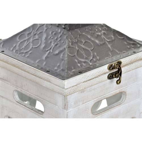 Lanterne Home ESPRIT Bijela Kristal Jela Etnički Arap 26 x 26 x 66 cm (2 Dijelovi) Cijena