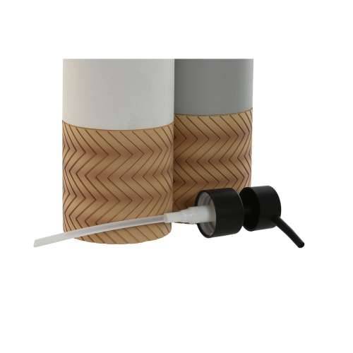 Dozator za Sapun Home ESPRIT Bijela Siva Prirodno Smola Polietilen 7,5 x 7,5 x 18,5 cm (2 kom.) Cijena
