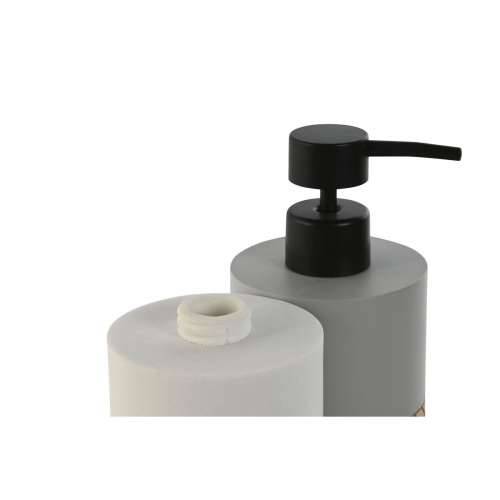 Dozator za Sapun Home ESPRIT Bijela Siva Prirodno Smola Polietilen 7,5 x 7,5 x 18,5 cm (2 kom.) Cijena