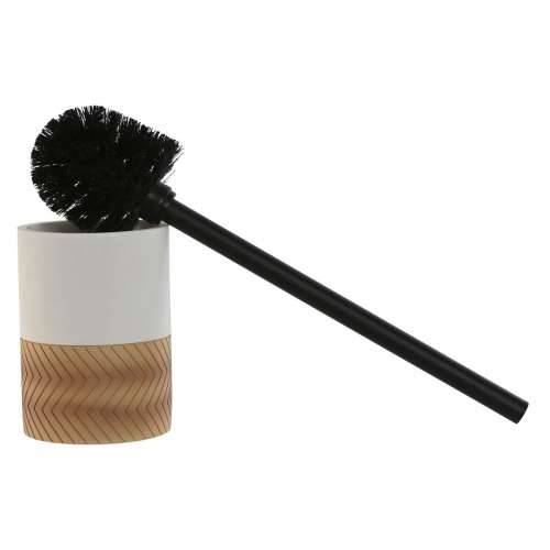WC Četka Home ESPRIT Bijela Siva Prirodno Smola 9,5 x 9,5 x 37 cm (2 kom.) Cijena