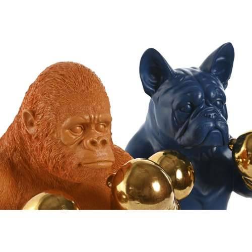 Ukrasna figura Home ESPRIT Plava Oranžna zlatan 28 X 26 X 35,5 cm (2 kom.) Cijena