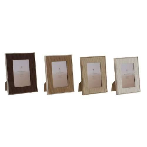 Okvir za sliku Home ESPRIT Bijela Smeđa Bež Svijetlo smeđi Baršun Kristal moderan 16 x 2 x 21 cm (4 kom.) Cijena