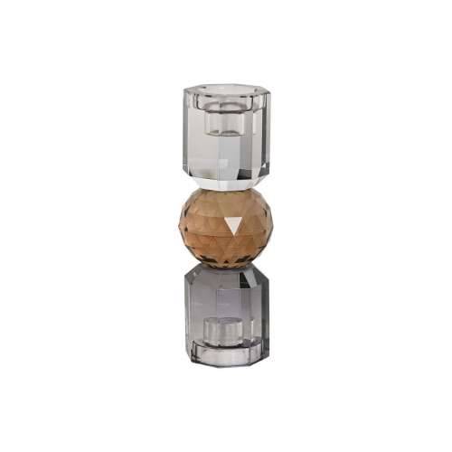 Svijećnjak Home ESPRIT Rumena Siva Kristal 7 x 7 x 20 cm Cijena