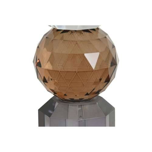 Svijećnjak Home ESPRIT Rumena Siva Kristal 7 x 7 x 20 cm Cijena