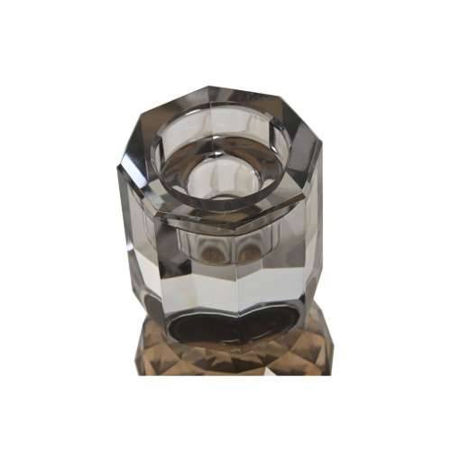 Svijećnjak Home ESPRIT Rumena Siva Kristal 7 x 7 x 20 cm Cijena