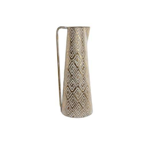 Vrč Home ESPRIT Bijela zlatan Metal moderan 24,5 X 24,5 X 66 cm Cijena