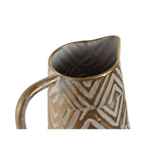 Vrč Home ESPRIT Bijela zlatan Metal moderan 19,5 X 19,5 X 53 cm Cijena