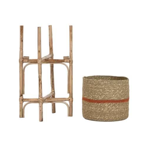 Set žardinjera Home ESPRIT Prirodno Juta Drvo Manga 26 X 26 X 67 cm (2 Dijelovi) Cijena