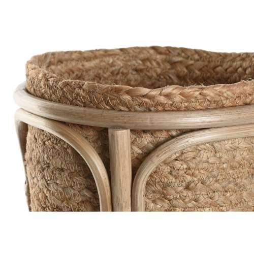 Set žardinjera Home ESPRIT Prirodno ispleten od pruća Vlakna 28 x 28 x 38 cm (2 Dijelovi) Cijena