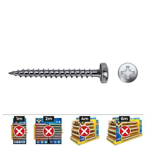 Kutija za vijke CELO VLOX B Pocinčano Ø 4,5 x 40 mm Cjeloviti navoj (500 kom.) Cijena