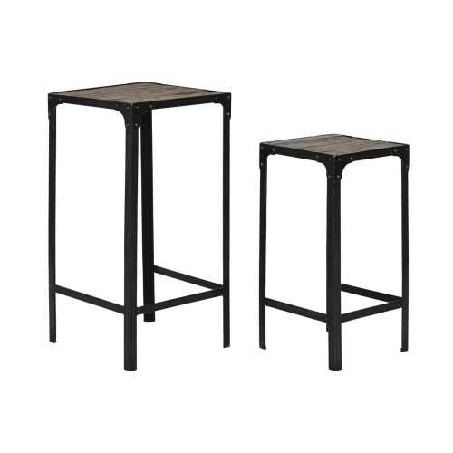 Set od dvije stolice Home ESPRIT Crna Prirodno 38 x 38 x 75 cm Cijena