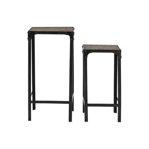 Set od dvije stolice Home ESPRIT Crna Prirodno 38 x 38 x 75 cm Cijena
