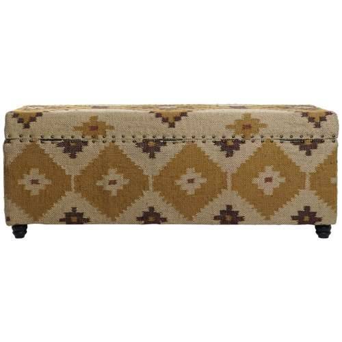 Škrinja Home ESPRIT Bež Horčica Pamuk 120 x 40 x 45 cm Cijena