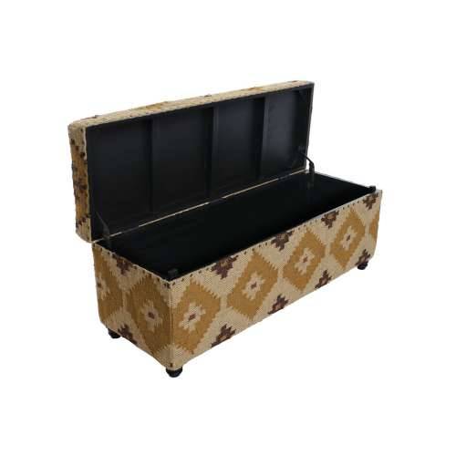 Škrinja Home ESPRIT Bež Horčica Pamuk 120 x 40 x 45 cm Cijena