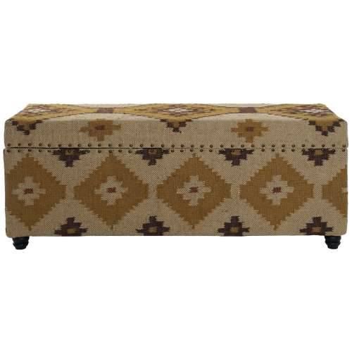 Škrinja Home ESPRIT Bež Horčica Pamuk 120 x 40 x 45 cm Cijena