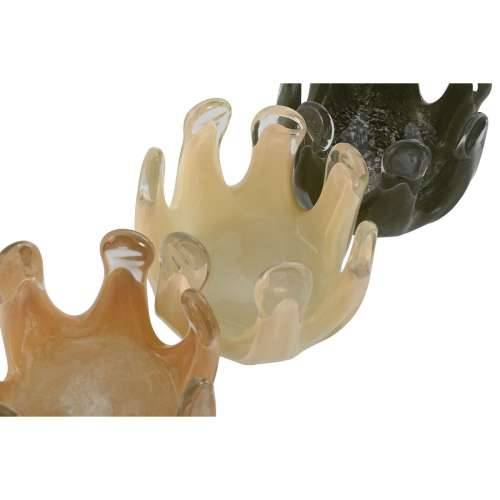 Svijećnjak Home ESPRIT Zelena Krema Ribolov Kristal 12,5 x 12,5 x 9,5 cm (3 kom.) Cijena