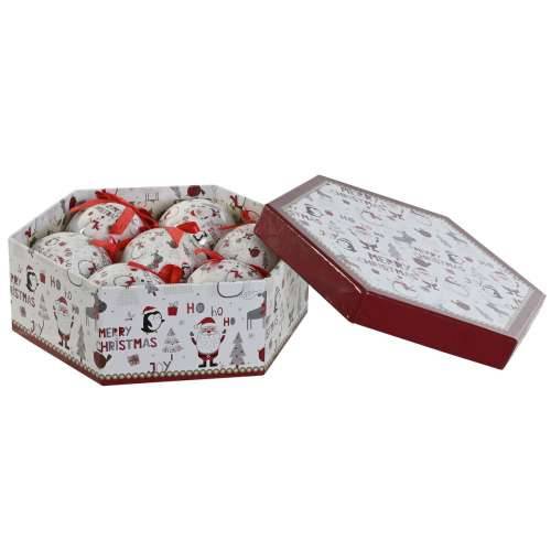 Globuri de Crăciun Home ESPRIT Bijela Crvena PVC (7 kom.) Cijena